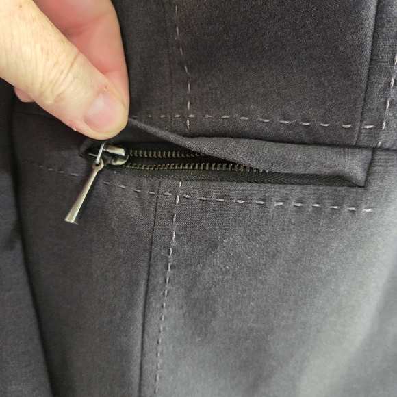 Marks & Spencer Charcoal Women's Stiched Blazer With Zippered Pockets Size 16 - Picture 5 of 9